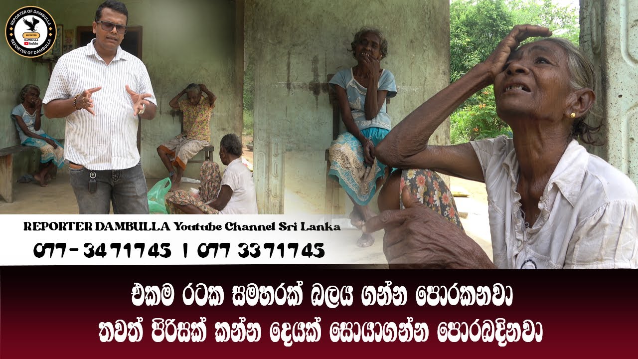 සමහරක් බලය ගන්න පොරකනවා තවත් පිරිසක් කන්න දෙයක් සොයාගන්න පොරබදිනවා || Reporter Dambulla || Sri Lanka