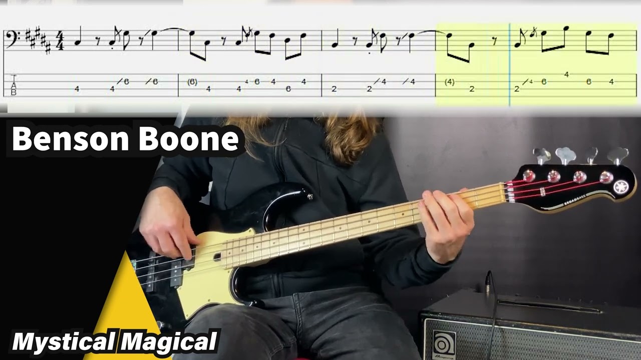 Benson Boone - Mystical Magical (bass cover tabs) #basscover #bensonboone