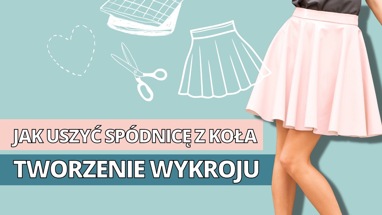 Jak uszyć spódnicę z koła? Odcinek 1 Jak zrobić wykrój na spódnicę z koła? Szycie spódnicy✂️