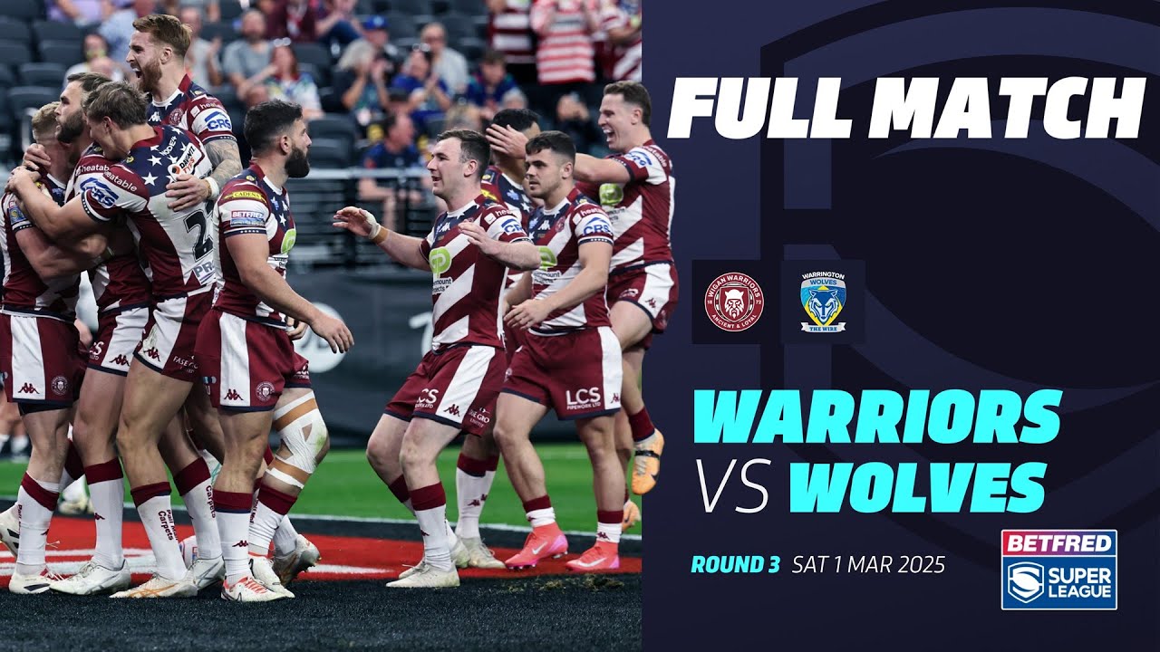 LAS VEGAS FULL MATCH | Wigan Warriors v Warrington Wolves | 2025 Betfred Super League