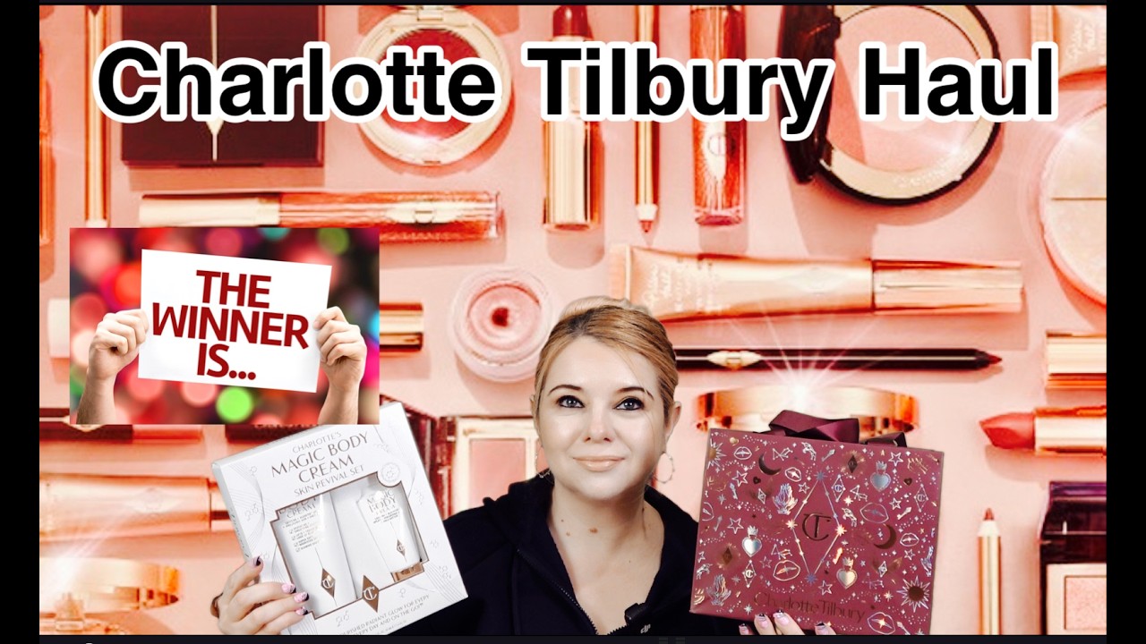 Распаковка покупок от Charlotte Tilbury! Победитель розыгрыша! Множество бесплатных подарков при ...