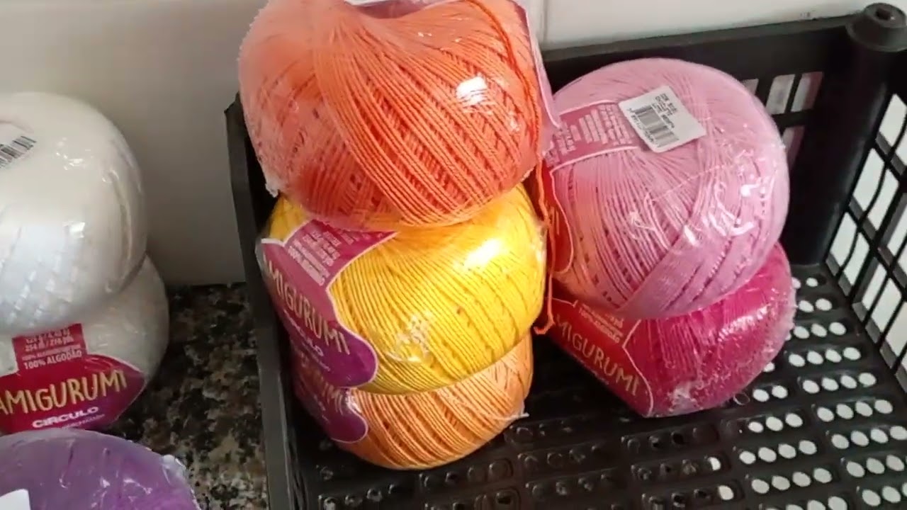 Vem ver minha comprinha de fio amigurumi na 25 de março no centro de São Paulo 🌹🙂🙏