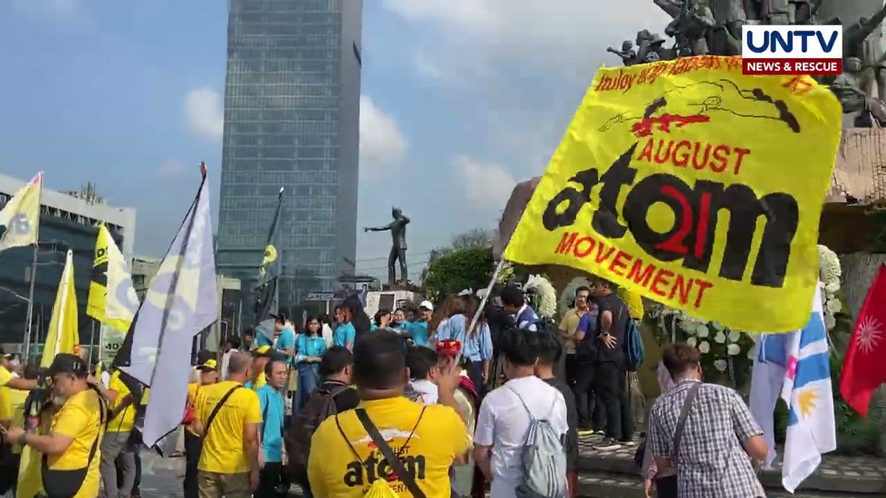 Mga grupo ng raliyista, unti-unti nang nagtitipon sa EDSA