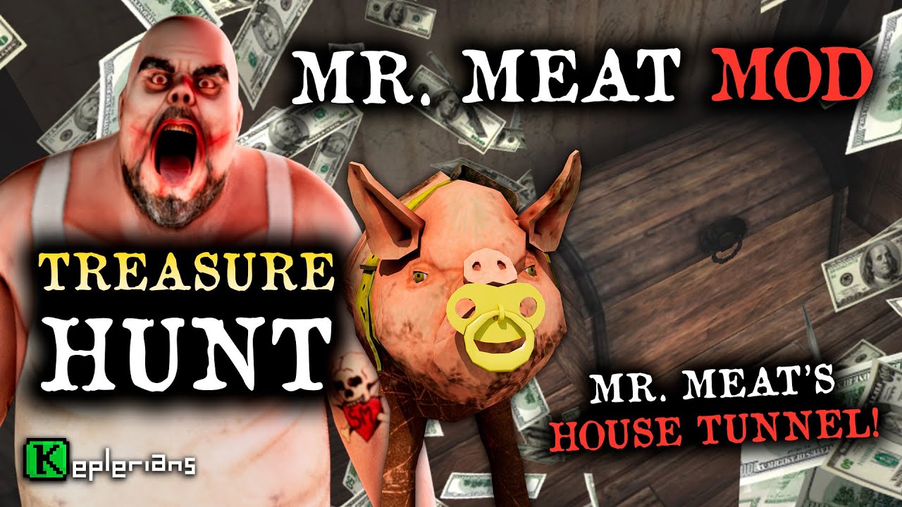 MR. MEAT 2 Official MOD 🍖😲 TREASURE HUNT 💸 Rebecca in Mr. Meat's HOUSE 🏚 BABY PIGS 🐷 GAMEPLAY