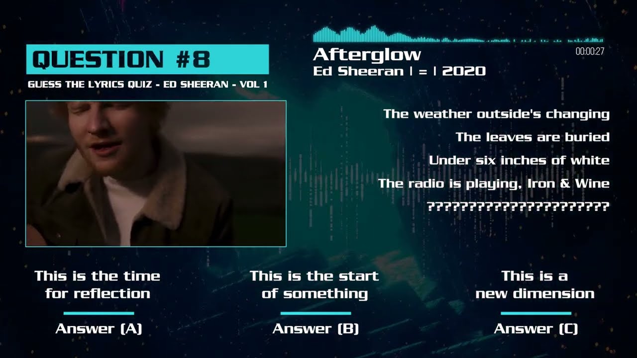Guess The Ed Sheeran Song Lyrics - #1