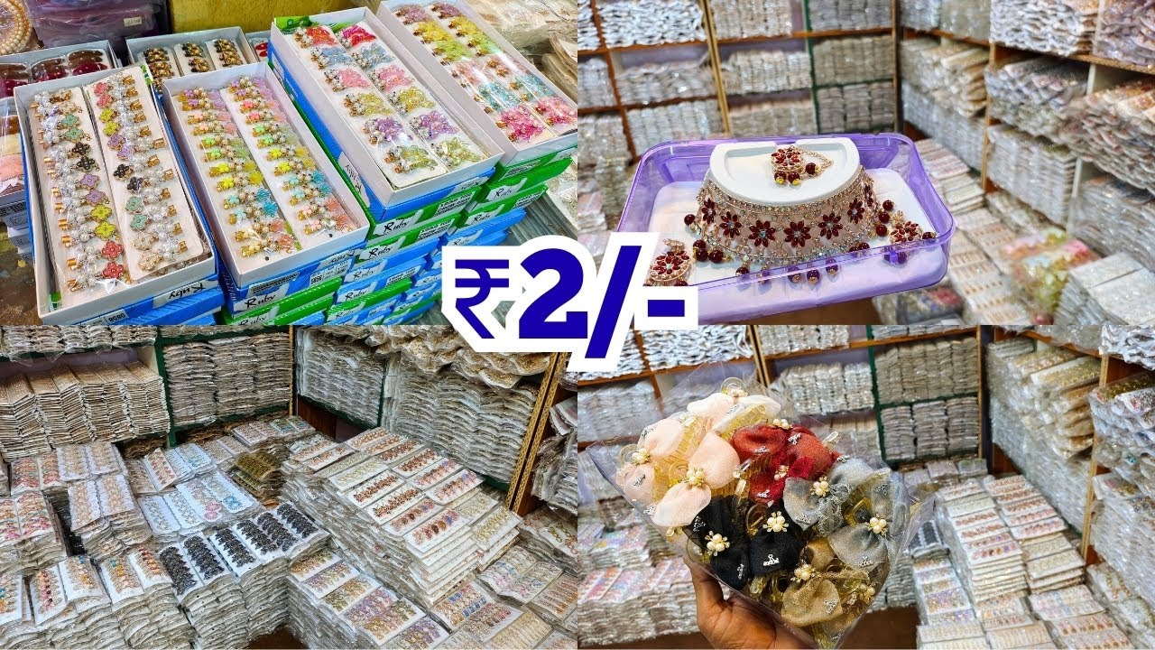 Hair Accessories ₹2/- Princes Crown Hair Bands Clutcher Rubber Band Clips Hyderabad