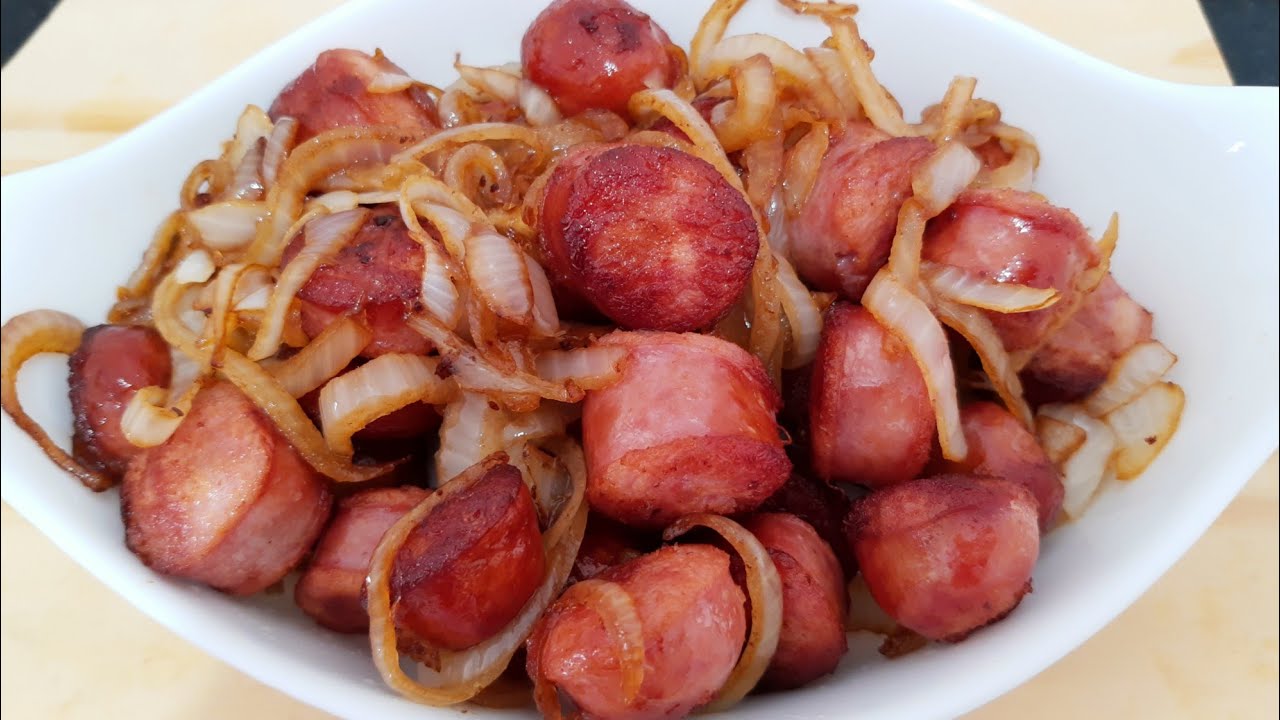 LINGUIÇA FRITA ACEBOLADA