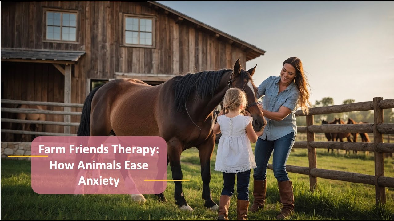 Farm Friends Therapy :  How Animals Ease Anxiety