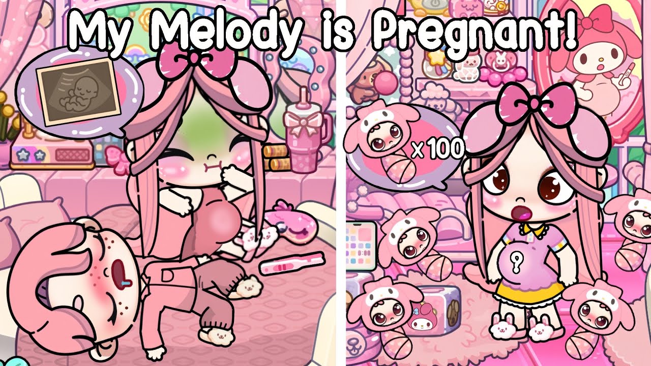 My Melody Just Found Out She’s Pregnant! 👶🏻🎀 Avatar World | Pazu