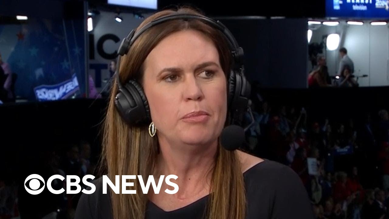 Sarah Huckabee Sanders reflects on RNC speech