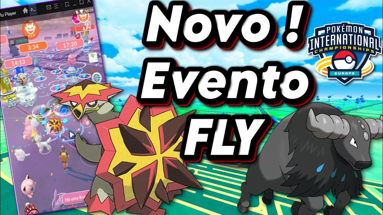 NOVO EVENTO FLY ! TURTONATOR e TAUROS PALDEA CAMPEONATO No POKÉMON GO EUROPA TELEPORT SEM BAN