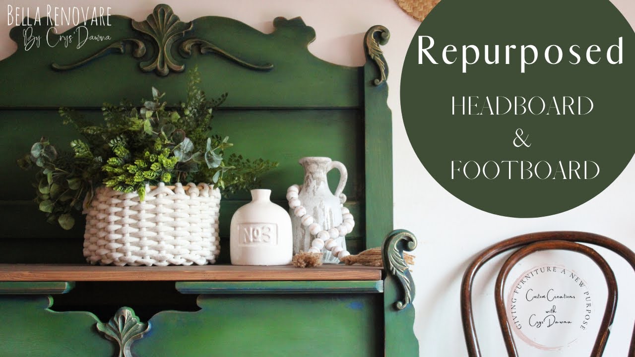 Headboard & Footboard Repurpose Into A Buffet - W/ Bella Renovare Using  Dixie Belle Paint