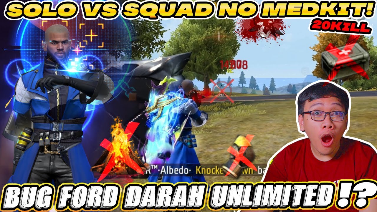 GILAA! PAMAN FORD RUSAK PAKE KOMBINASI SKILL INI! SOLO VS SQUAD BANT4I SEMUA!
