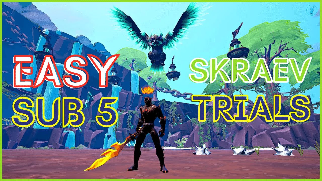 Dauntless Skraev Trials - Solo Easy Sub 5 | Sword build
