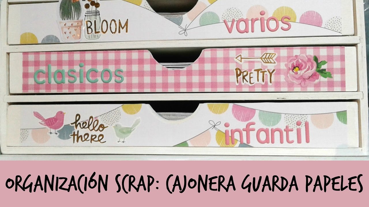 CAJONERA PARA PAPELES DE SCRAP