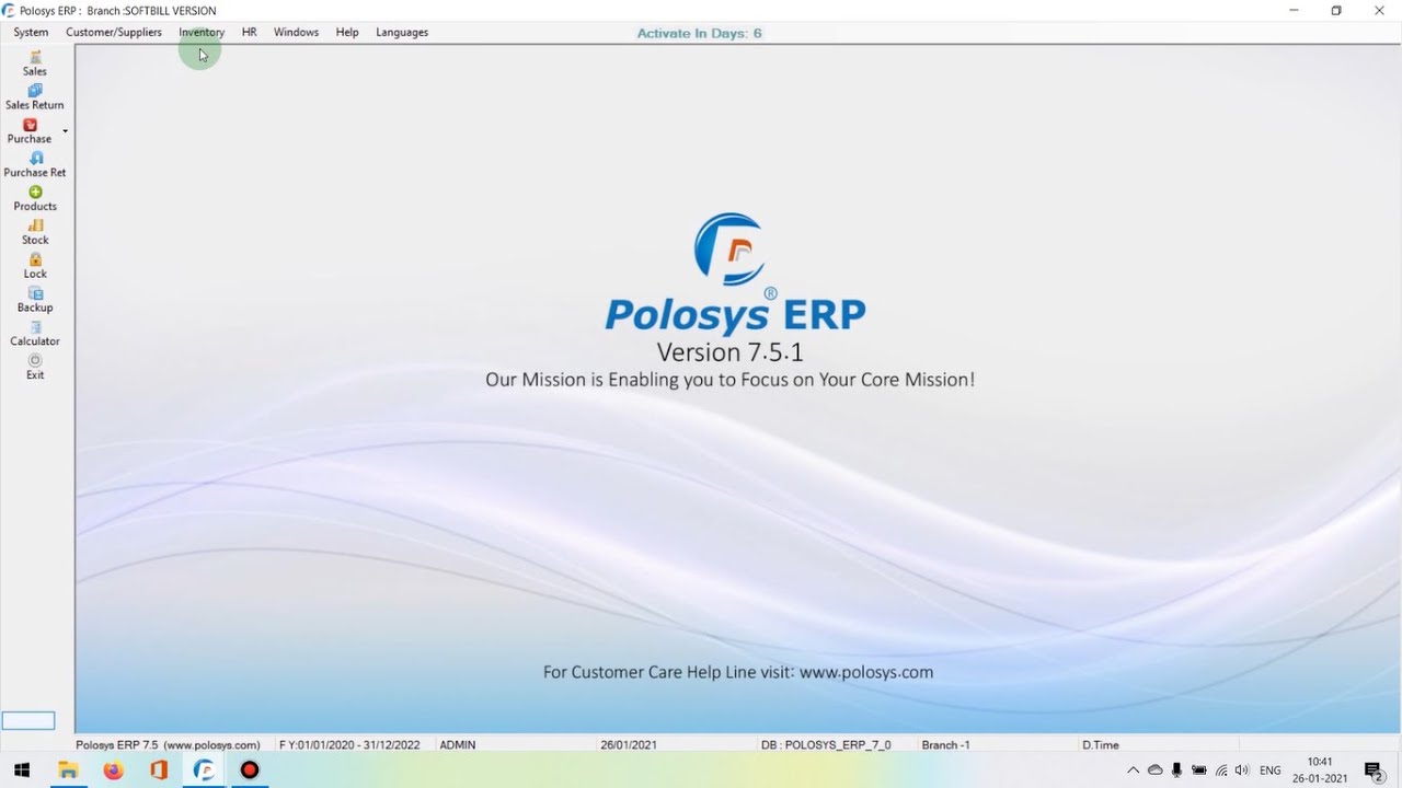 SQL & Polosys ERP Software Installation