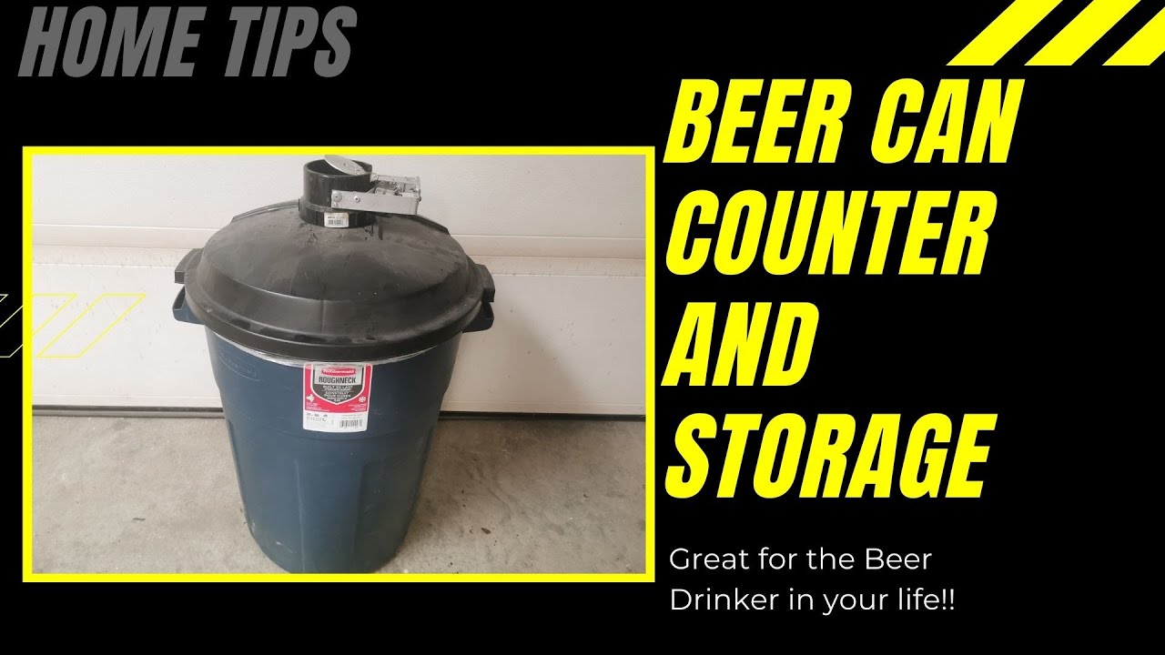 Beer Can Counter and Storage that is easy to make, is cleaner and saves time and effort in handling.