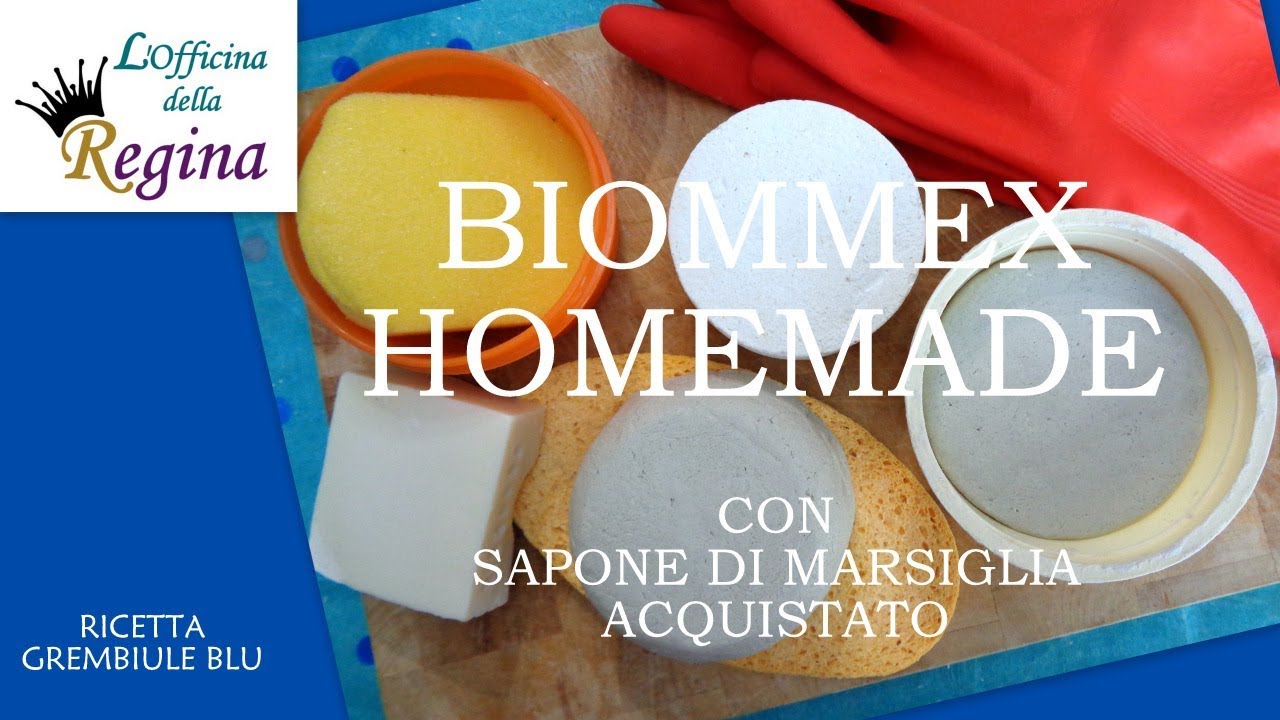 Biommex con sapone di Marsiglia (commerciale) - Detergente solido multiuso