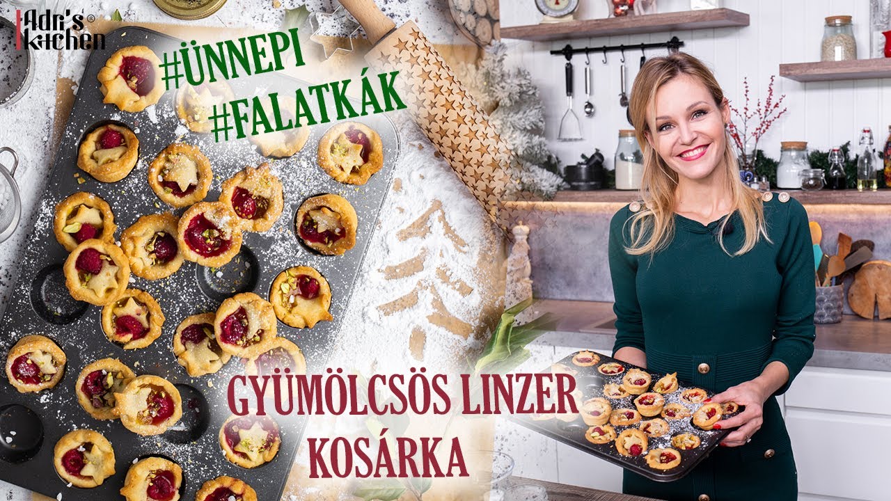 Málnás Citromkrémes Linzer Kosárka