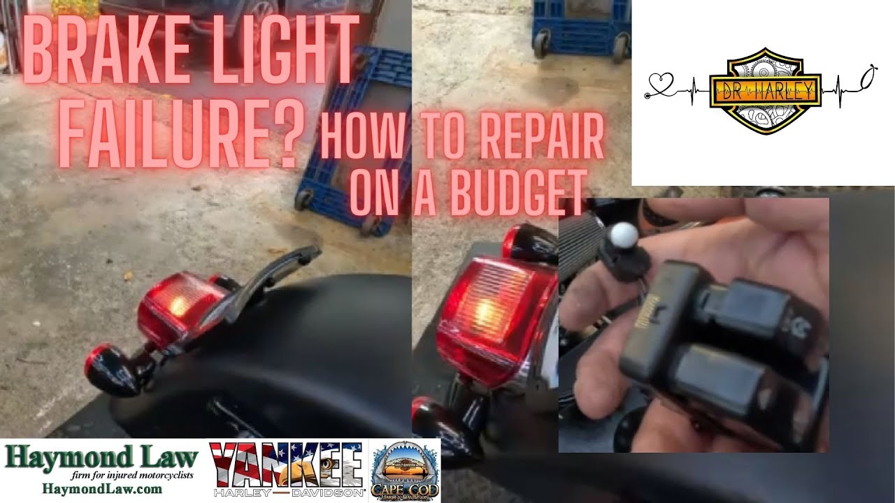 Как отремонтировать неисправный выключатель стоп-сигнала. #harley #harleydavidson #fatbob