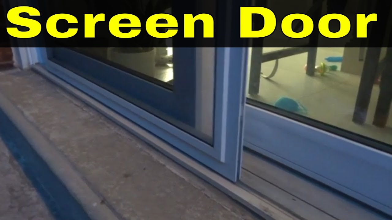 How To Adjust A Sliding Screen Door Easily-Full Tutorial