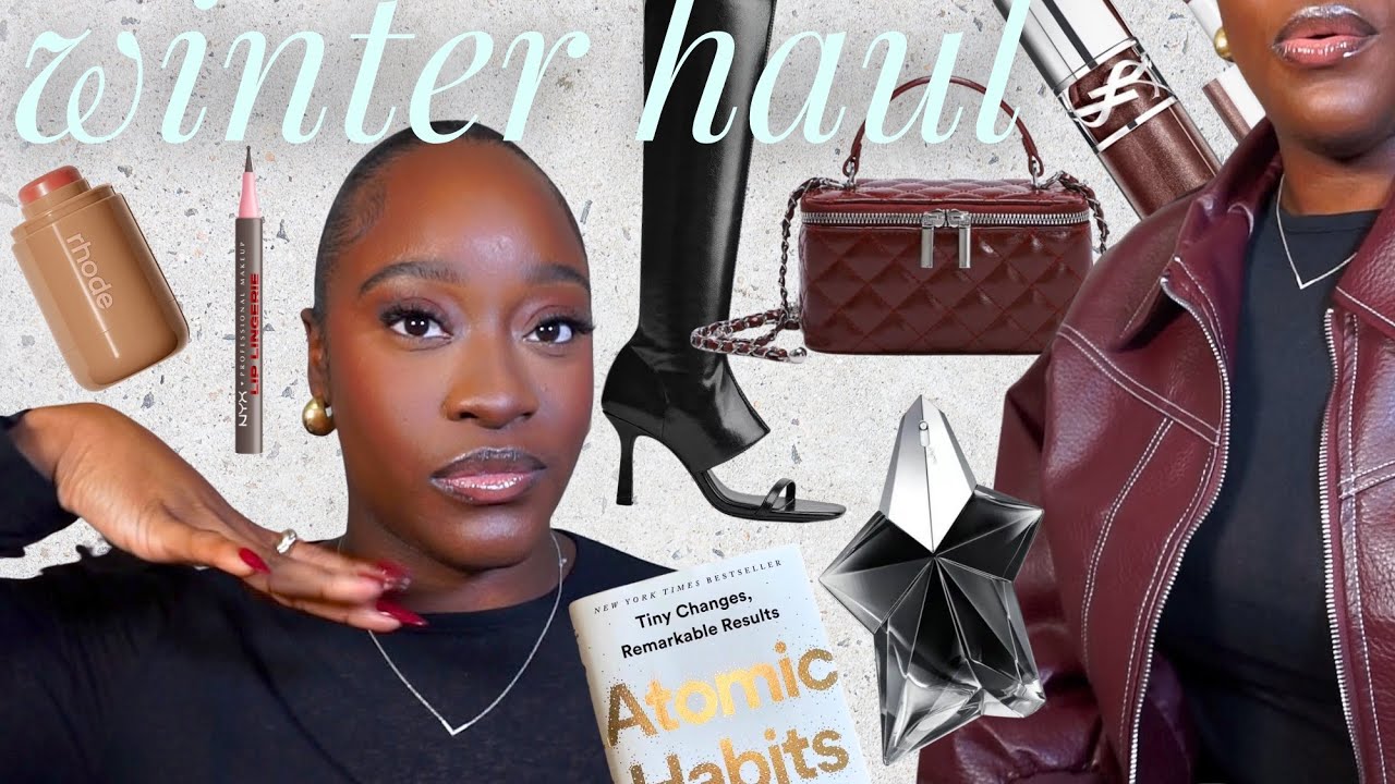 huge autumn winter haul | rhode, bershka, converse, mugler, nike | fashion, skincare, beauty + books
