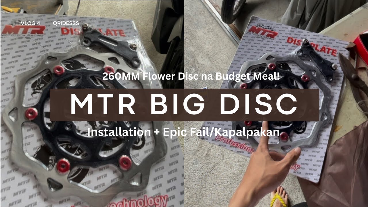 MTR 260mm Big Disc Installation + Epic Fail | Honda Click 125i | Vlog ep. 4