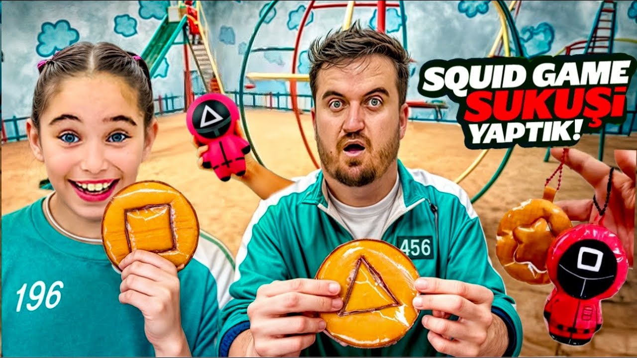 ELİF SİNEM SUKUŞİ ŞEKER YAPALIM !! SQUİD GAME SUKUŞİ ŞEKER NASIL YAPILIR ??