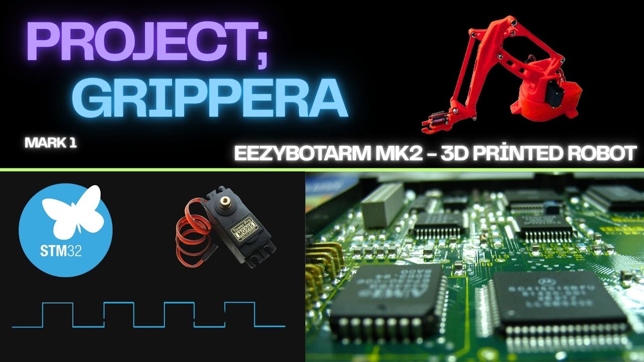 Programming a Robotic Arm with STM32 | Part 1 #EEZYbotARM MK2