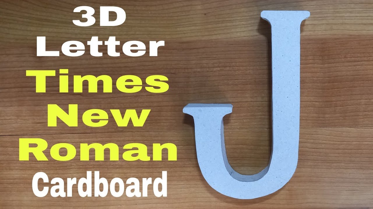 How To Make 3D Letter J | CardBoard | DIY | @dev-devssimplecrafts