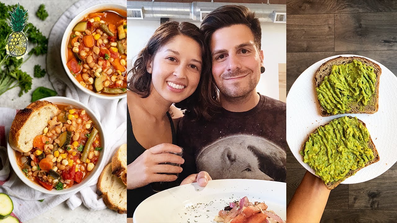What A Vegan Couple Eats In A Day at Home 😍
