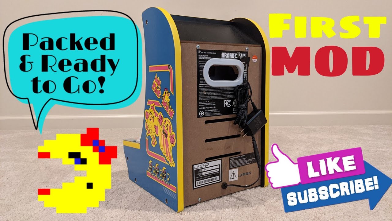 First Mod: Adding Handle to Arcade1UP Ms. Pac-Man Countercade