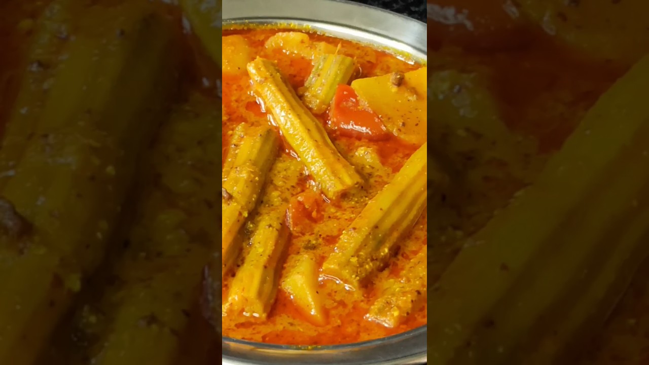 सहजन की सरसों वाली सब्जी | Drumstick curry recipe #sahjankisabji #drumstickrecipe #shorts