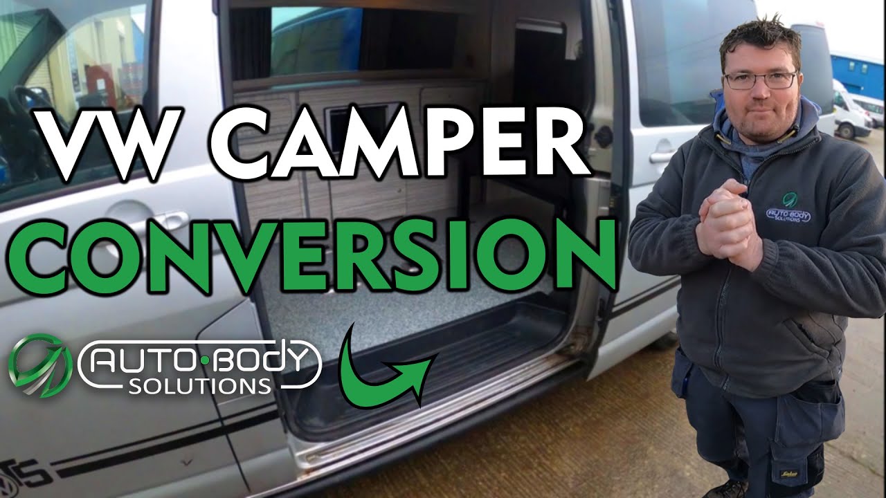 STUNNING VOLKSWAGEN T5 CONVERSION IN 10 MINS - CREWCAB TO CAMPER BY AUTOBODY SOLUTIONS 🚐🚐