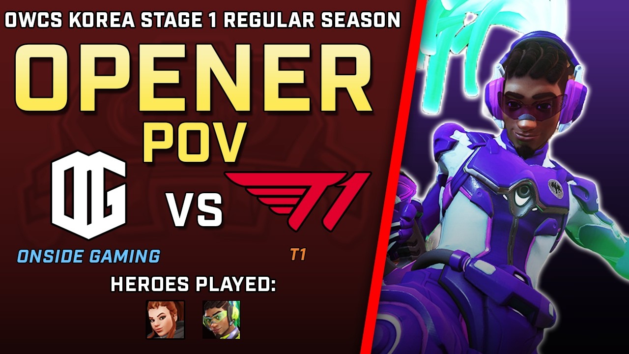 [ OPENER ] Unbelievable Lucio Performance | ONSIDE Gaming vs T1 | OWCS Korea Stage 1 Regular Season