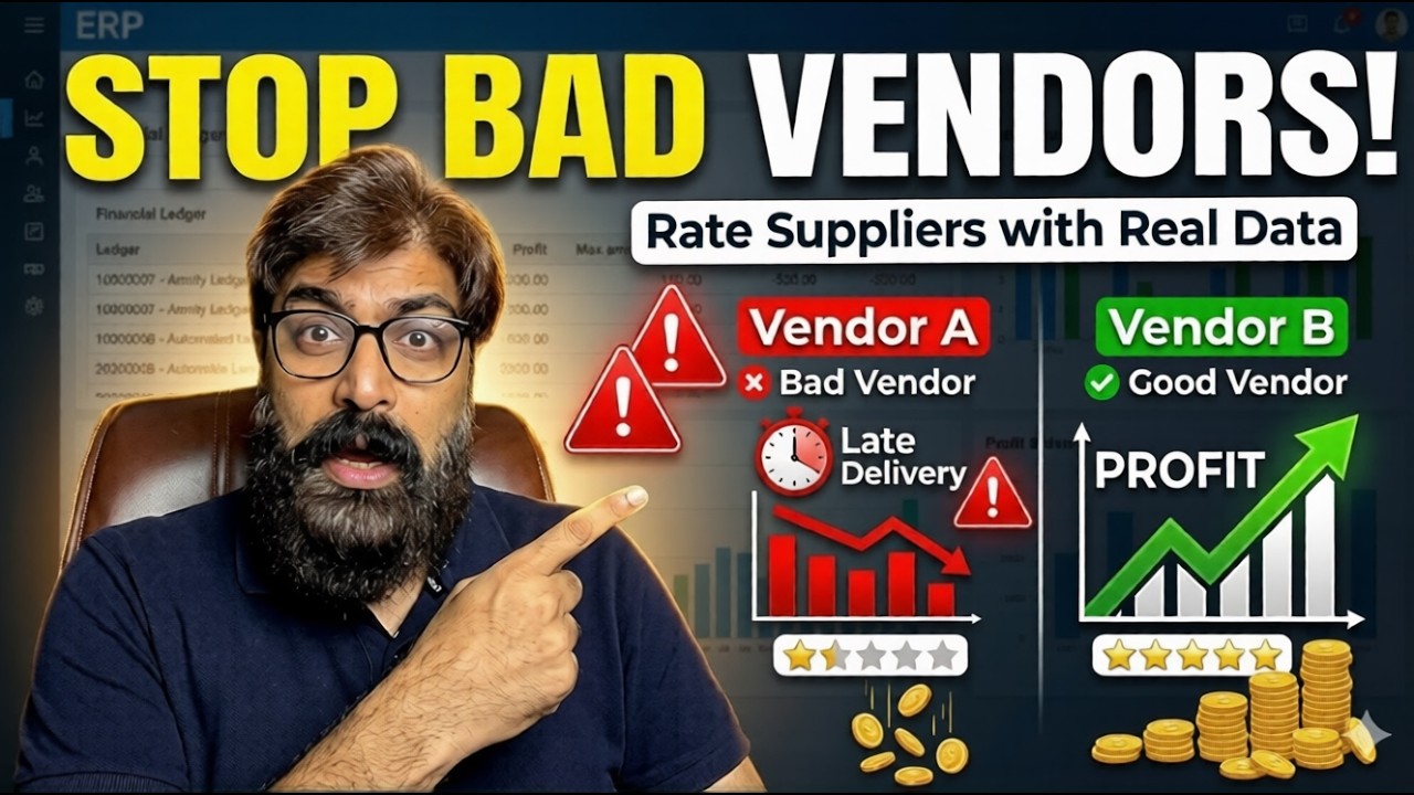 Stop Trusting Bad Vendors! | Smart Vendor Scoring System in Odoo 19 (Step-by-Step) | hindi | urdu