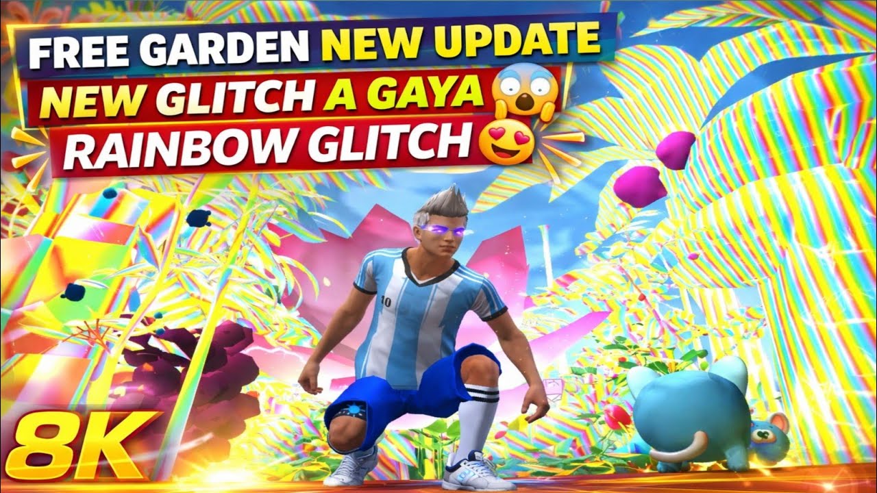 Free Garden Rainbow Glitch 🌈 | Free Garden New update Glitch 🤯 | Free Fire Free Garden rainbow tree 