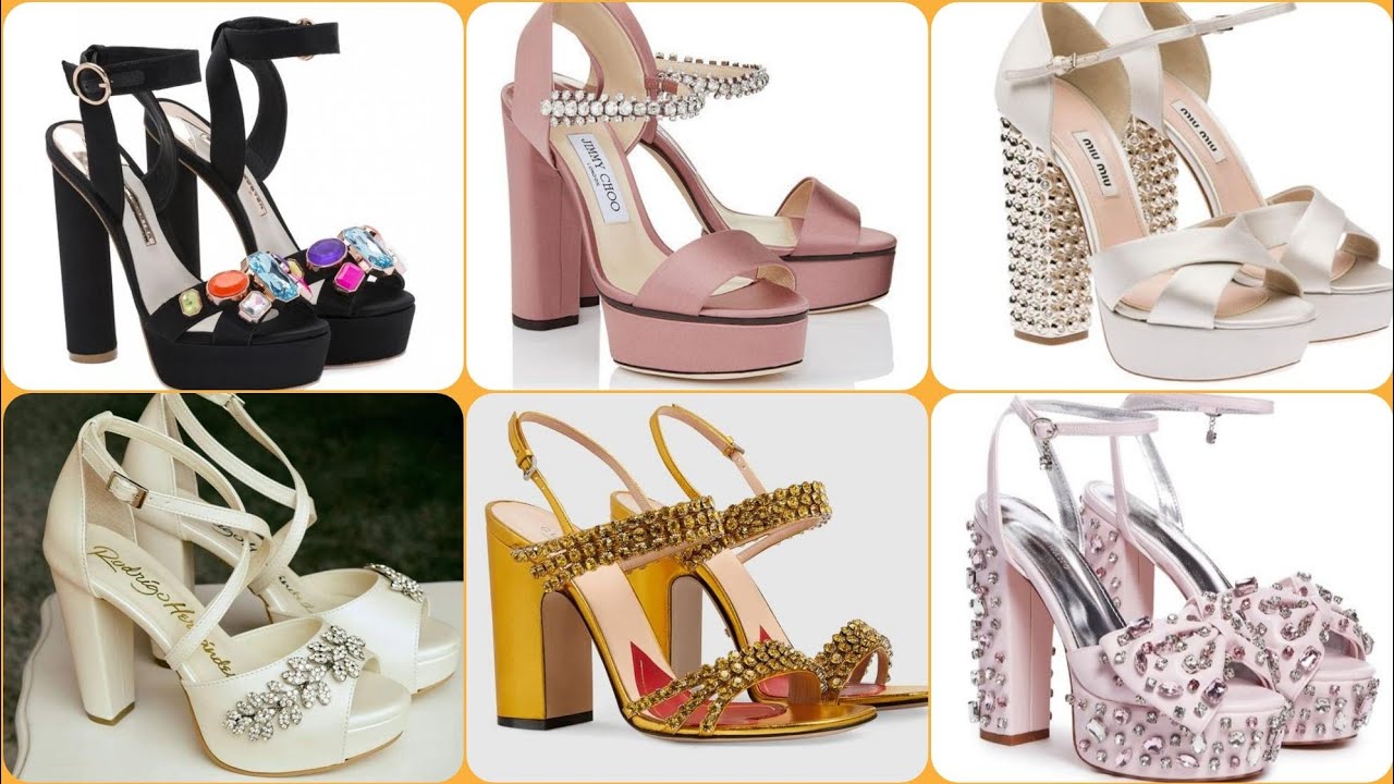 Latest gorgeous and beautiful  block heel shoes ✨ Elegant and stylish block heel shoes for girls