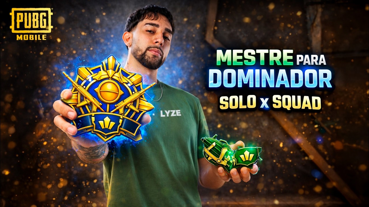 FIZ O DESAFIO PARA DOMINADOR JOGANDO SOLO x SQUAD | PUBG MOBILE