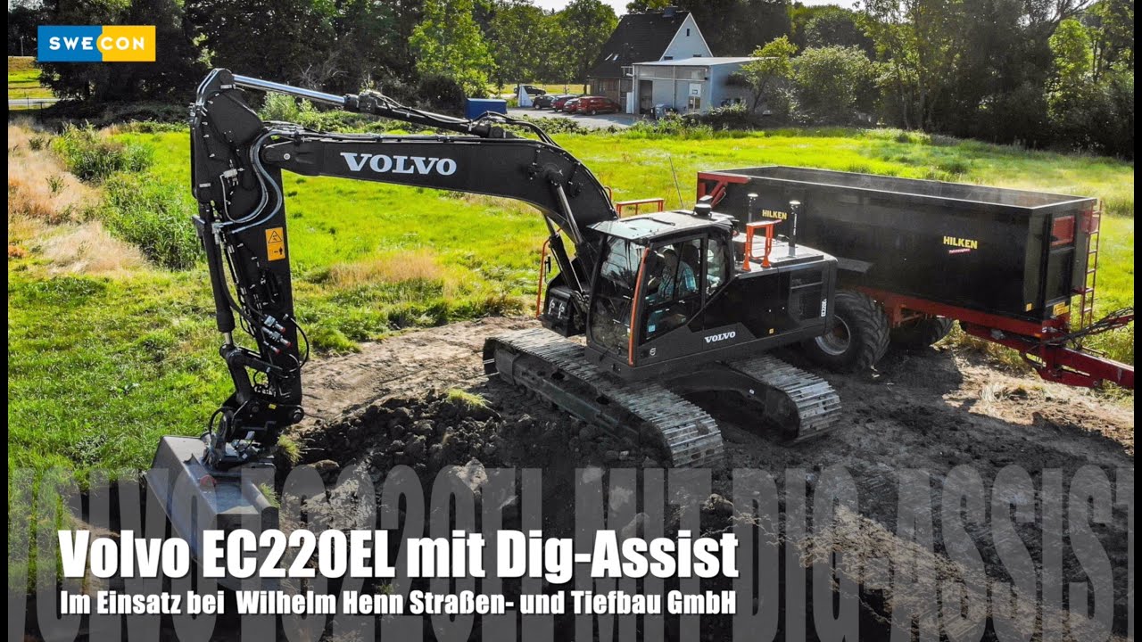 EC220EL von Firma Wilhelm Henn im Einsatz mit Dig-Assist.