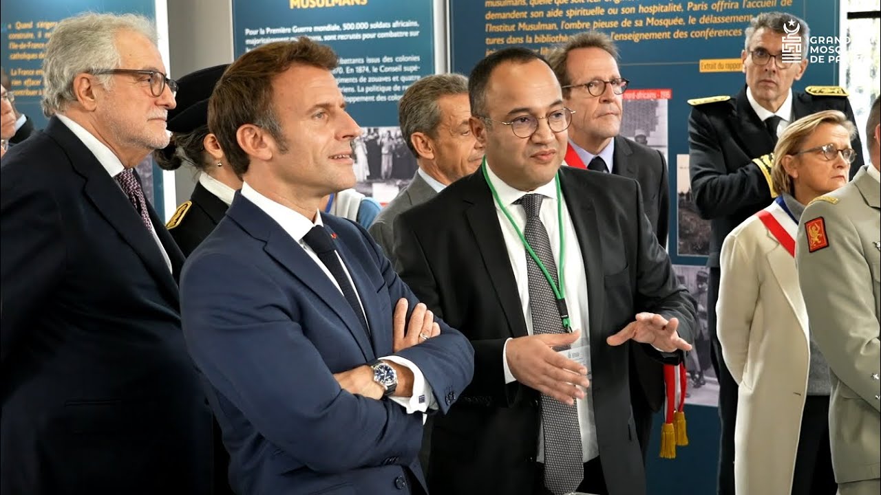 Le président Emmanuel Macron au centenaire de la Grande Mosquée de Paris