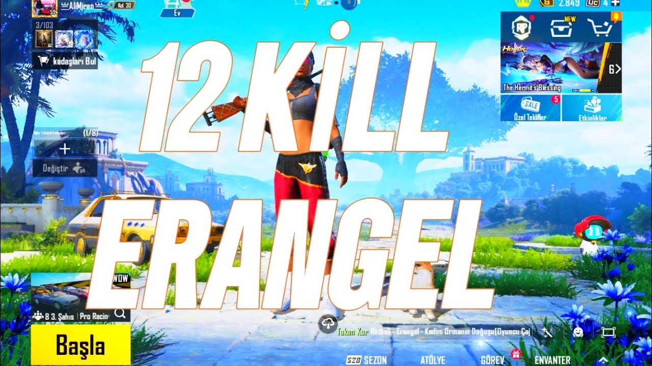 12 KİLL ERANGEL.  KAOS GADDAR.