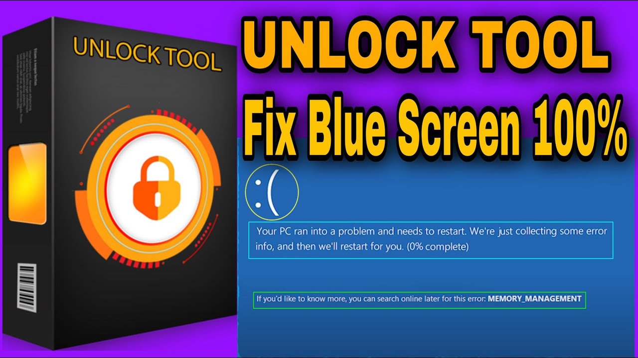 FIX BLUE SCREEN ON UNLOCK TOOL WORK 100%