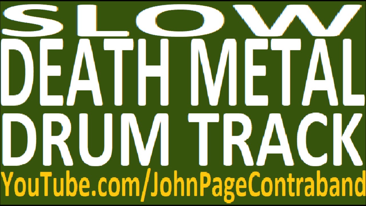 Slow Death Metal Drum Track 150 bpm FREE