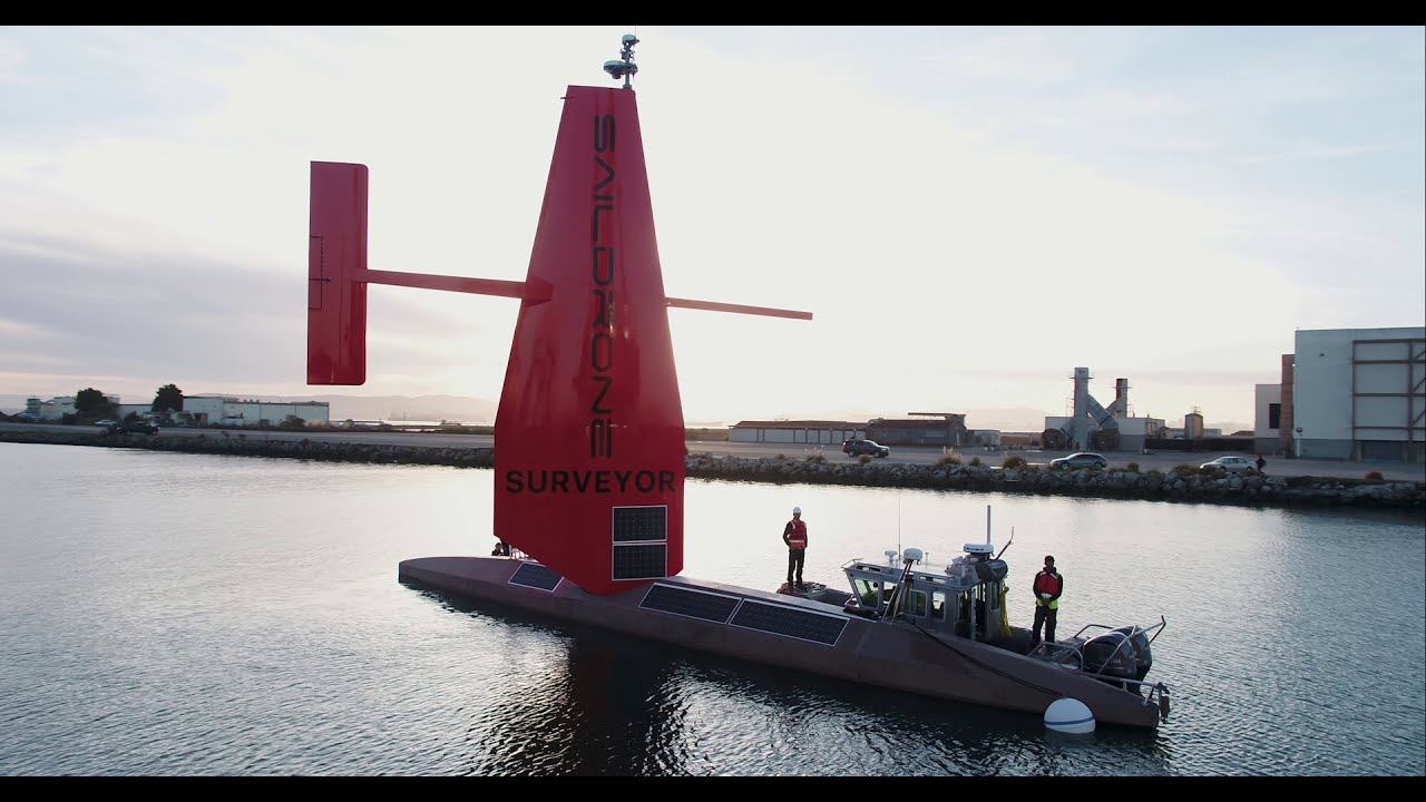 Saildrone Surveyor 72-foot USV Launched in California