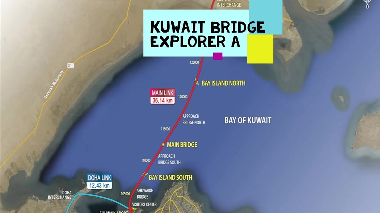 Sheikh Jaber Al-Ahmad Al-Sabah Causeway | 4th longest bridge in the world | 48.5 km | Scenic View