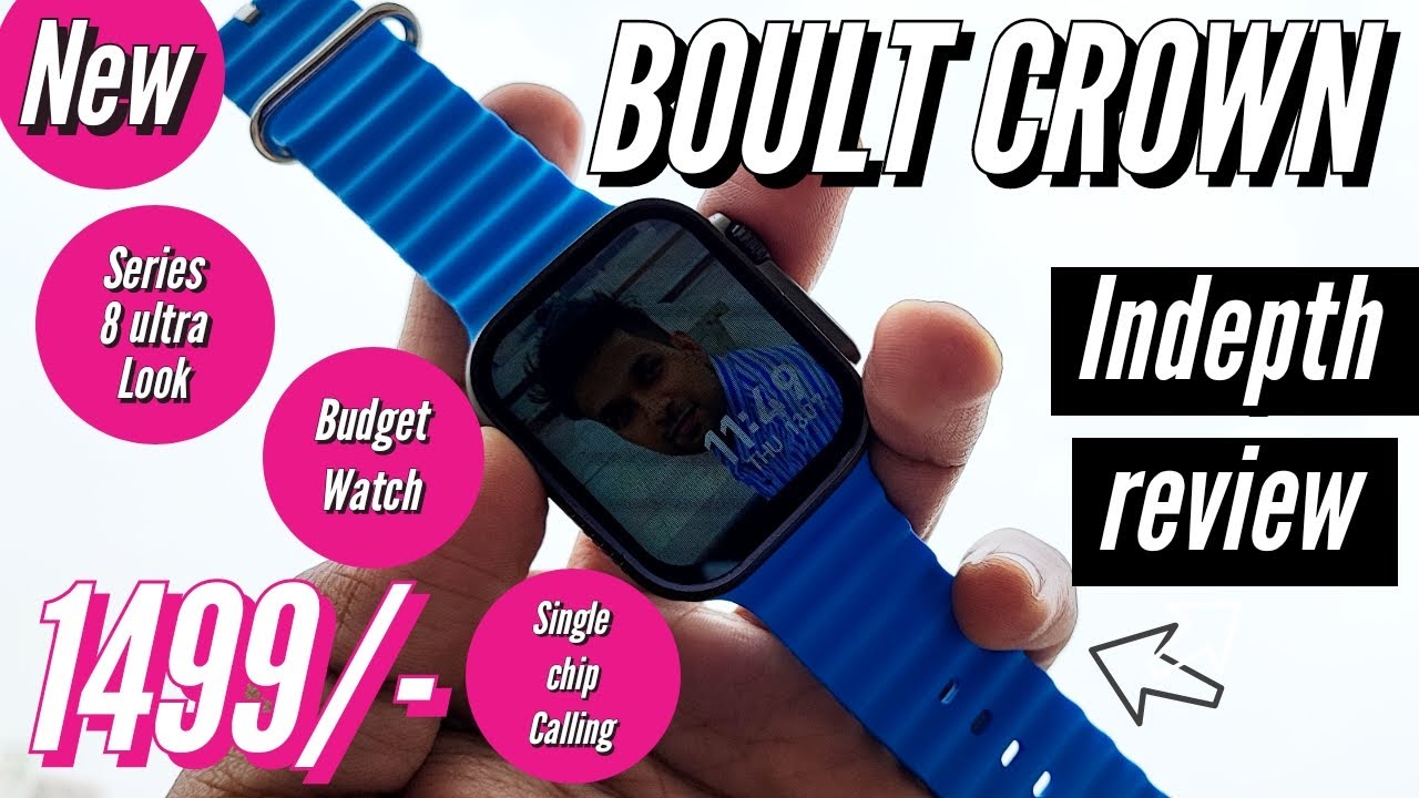 boult Crown 😍 Series 8 ultra looks 😶 | Unboxing and Review | Under budget Smartwatch #new #boult