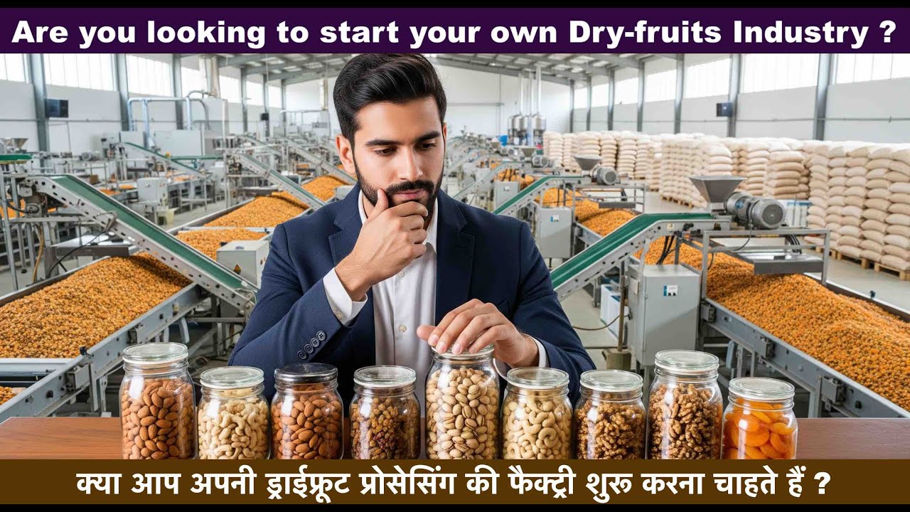 Start your own Dry-fruits & Nuts Industry | Complete Solution for dry-fruits & Nuts Industry