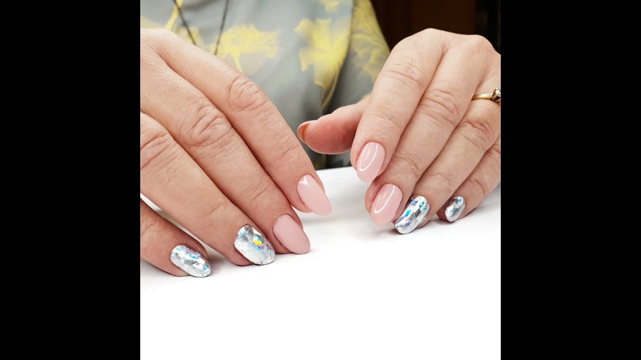 Клей для фольги E.co Nails. Работаем на ручках. Как делать литье фольгой на весь ноготь