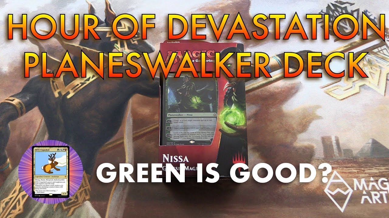 MTG Unpacked - Hour of Devastation Nissa Planeswalker Deck